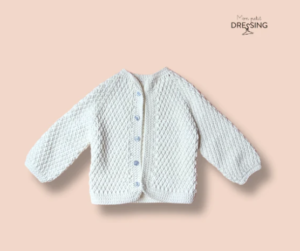 Pull blanc pour enfant