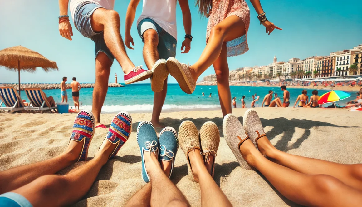 espadrilles-pieds-adolescents-plage