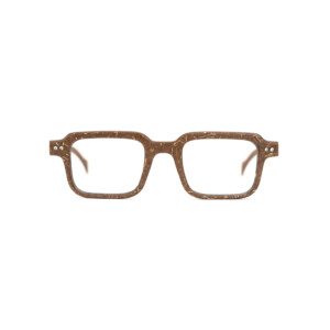 paires de lunettes marron en lin 