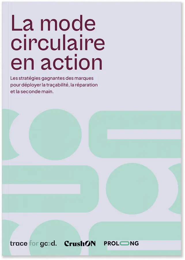 La couverture du livre blanc "la mode circulaire en action" par CrushON